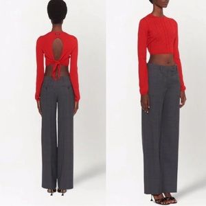 MIU MIU check-wool trousers